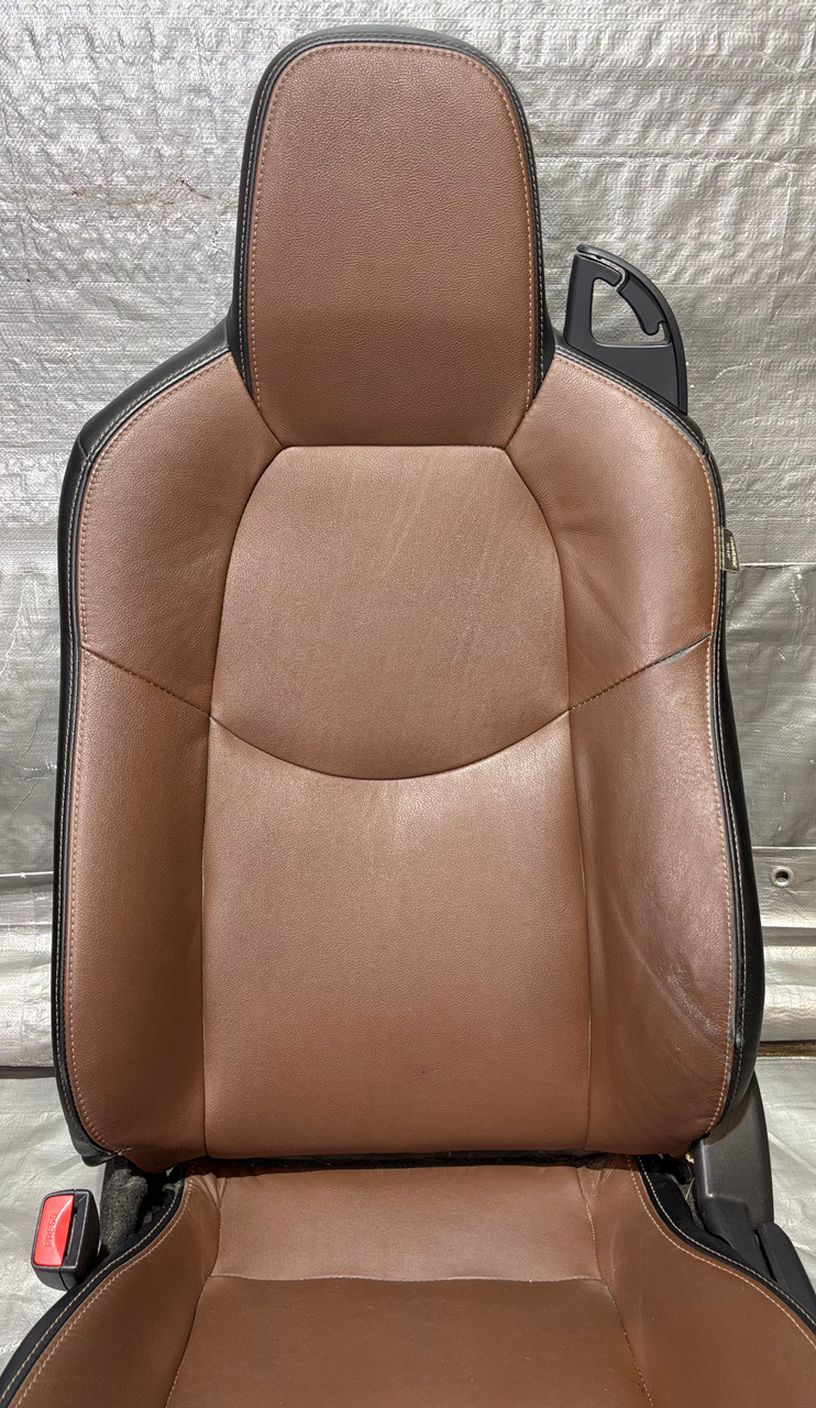 2009-2015 Mazda Mx5 Miata OEM Leather Seats / Spicy Mocha / Pair