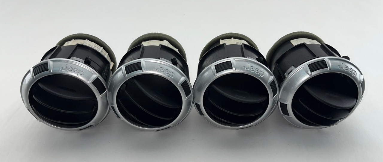 2011-2018 Jeep Wrangler JK Interior AC Vents / Set of 4 / Silver