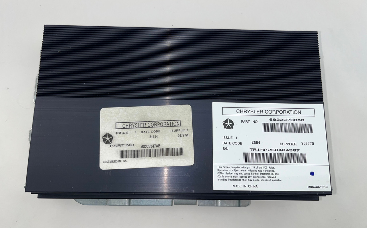 2015-2018 Jeep Wrangler JK Alpine Audio Amplifier / OEM