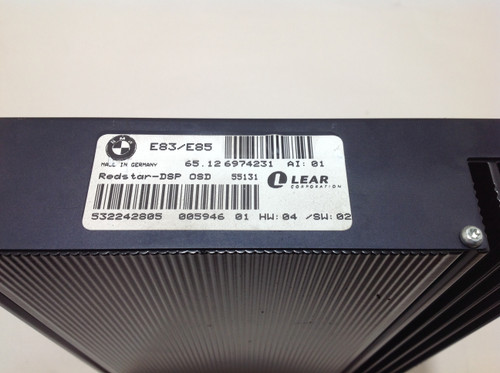2006 2008 E85 Bmw Z4 Radio Amplifier Lear Redstar Dsp 65126974231 Z4020 Redline Auto Parts