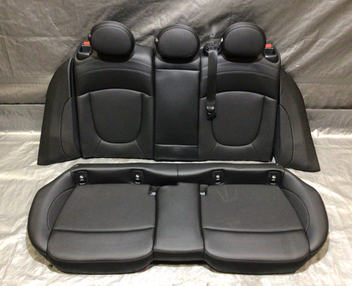 2016-2019 Mini Cooper F54 Clubman Rear Seat Set / Black Leatherette / R3006