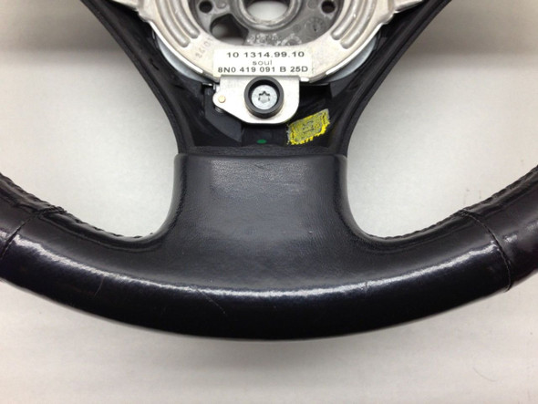 2000-2006 Audi TT Factory Black Leather Steering Wheel, Manual, t1002