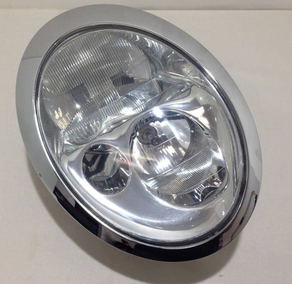 2002-2004 Mini Cooper Passenger Headlight Halogen Chrome 63-12-6-911-705 R1001