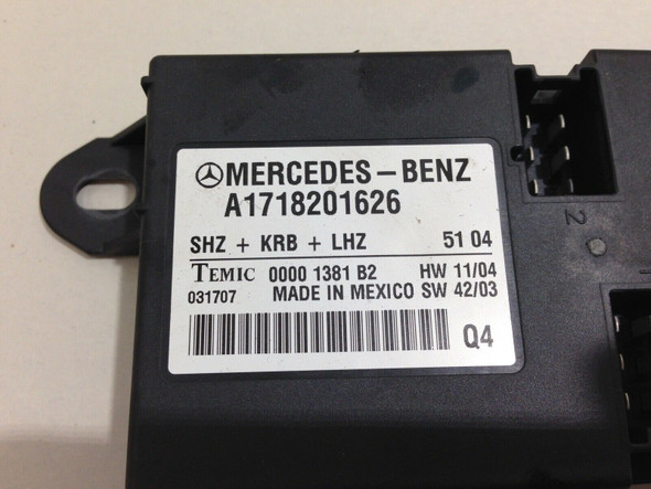 2005-2011 Mercedes Benz SLK R171 Heated Seat Control Module 1718201626 SK201