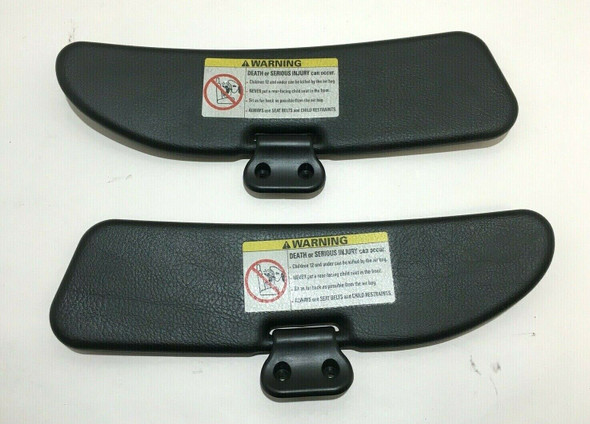 1996-2002 BMW E36/7 Z3 Roadster Sun Visors / Pair / Black Schwarz / OEM / Z3006