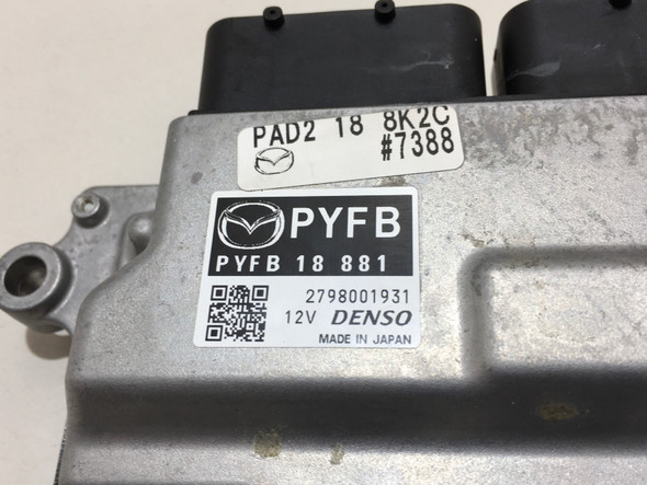 2019 Mazda Mx5 Miata Engine Control Unit ECU / PYFB 18 881 / OEM / ND010