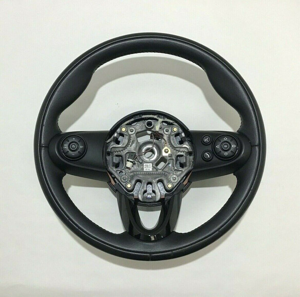 2014-2019 Mini Cooper Black Leather Steering Wheel w/ Trim / R3003