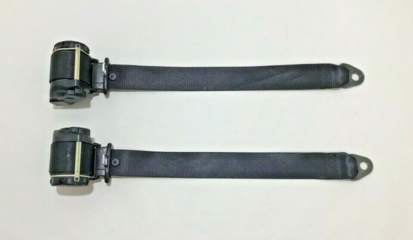 1999-2001 Porsche 996 911 Cabriolet Rear Seatbelts / Black / Pair / OEM / P6010