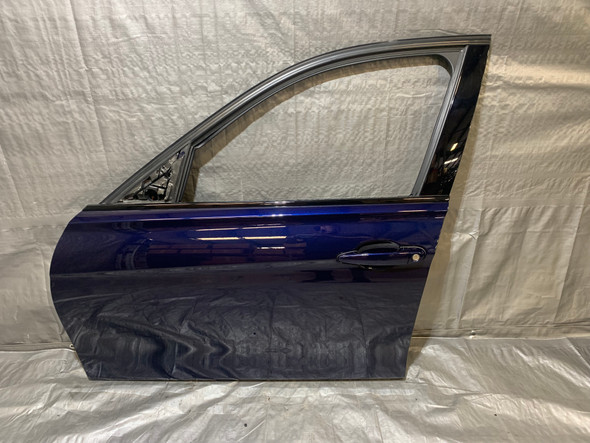 2015-2018 F80 BMW M3 Driver Front Door Assembly / Tanzanite Blue Metallic F8M01 