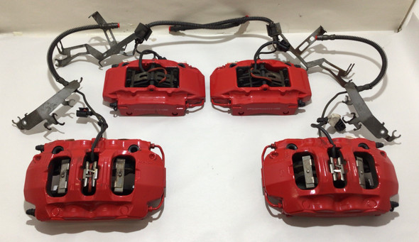 2013-2016 Porsche 981 Boxster S / Cayman S Brembo Brake Calipers / Red / Set of 4 / 68K BC201