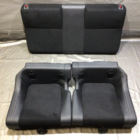 2022-2023 Toyota GR86 Black Leather / Alcantara Rear Seat Set /   FB201