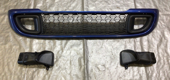 2011-2015 Mini Cooper S Front Bumper Lower Grille w/ Inlet Scoops / Lightning Blue Metallic  R2026
