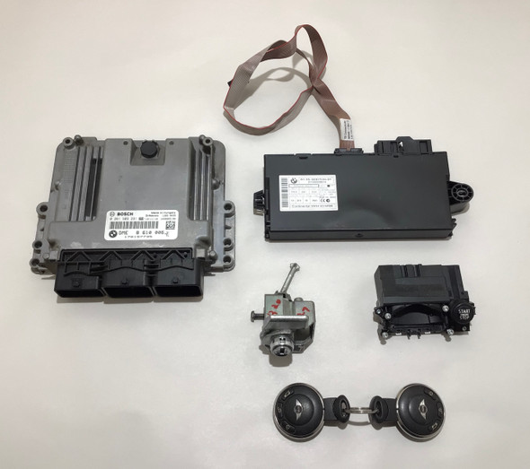 2014 Mini Cooper S R55 Clubman ECU Module DME w/ CAS / Key / 8610006 / 101K R2027