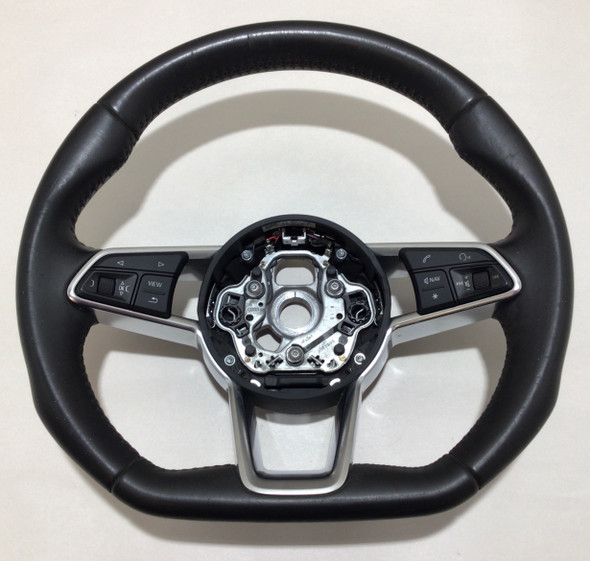 2016-2020 Audi TT Quattro Black Leather Flat Bottom Steering Wheel w/ Trim /   T3002