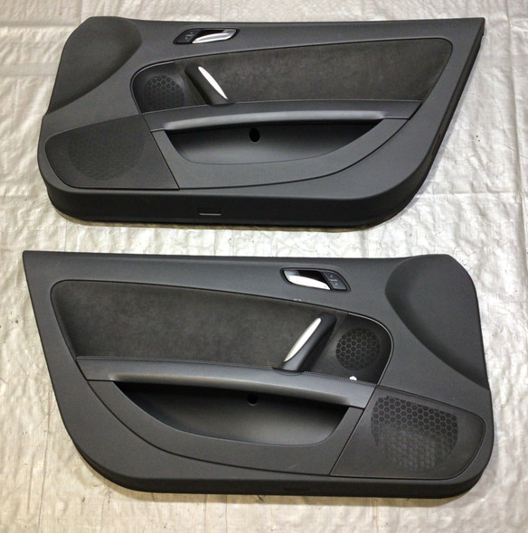 2008-2015 Audi TT Mk2 8J Interior Door Panels / Pair / Black Alcantara /   T2009