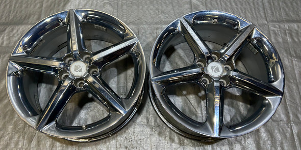 2007-2010 Saturn Sky 18x8" OEM 5 Spoke Chrome Wheels Rims / Pair / PS054 