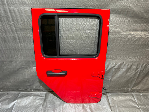 2018-2023 Jeep Wrangler JL Unlimited 4DR Passenger Rear Door Assembly / Firecracker Red JL006