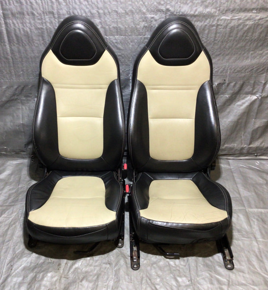 2006-2009 Pontiac Solstice Sand Beige Leather Seats / Pair /   PS056