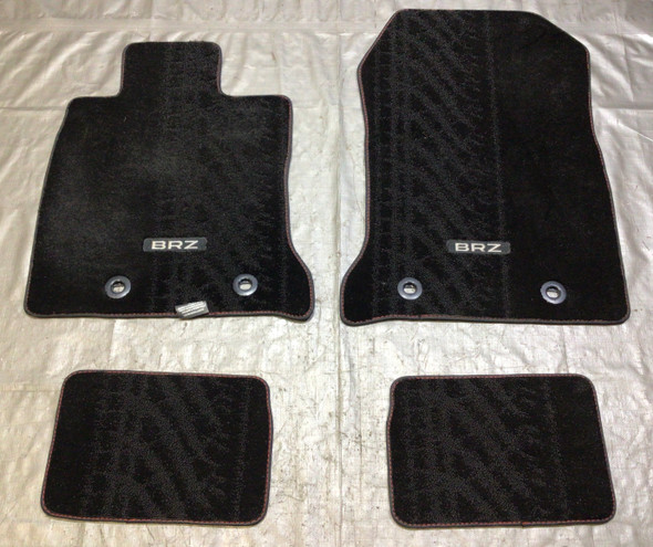 2022-2023 Subaru BRZ OEM Carpet Floor Mats / Red Stitching /   FB202