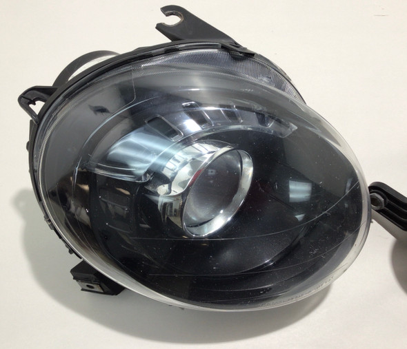 2012-2017 Fiat 500 Abarth OEM Driver & Passenger Side Headlights / Black Housing /   F5018