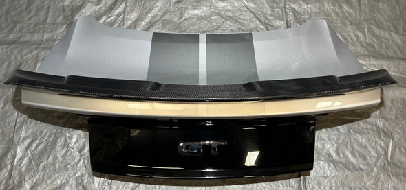 2015-2017 Ford Mustang GT S550 Coupe Trunk Lid w/ Carbon Fiber Spoiler / Ingot Silver FM009