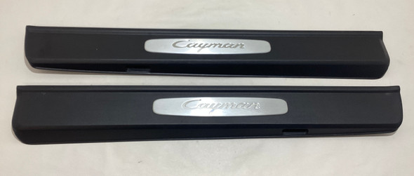 2017-2023 Porsche 718 Cayman Base Door Sill Trim Panels / Pair /   BC301