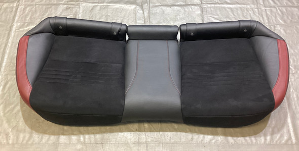 2015-2018 Subaru WRX STI Black Leather / Alcantara Rear Seat Set /   SS012