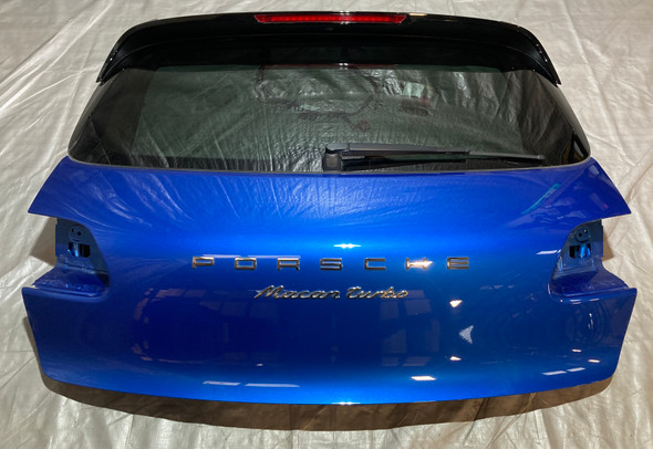 2015-2018 Porsche Macan Trunk Lift Gate w/ Spoiler Assembly / Sapphire Blue Metallic  PM004