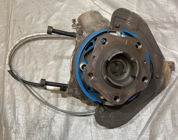 2009-2012 Porsche 987 Boxster Cayman Driver Rear Hub w/ Control Arms / Subframe Bracket / 89K BC026