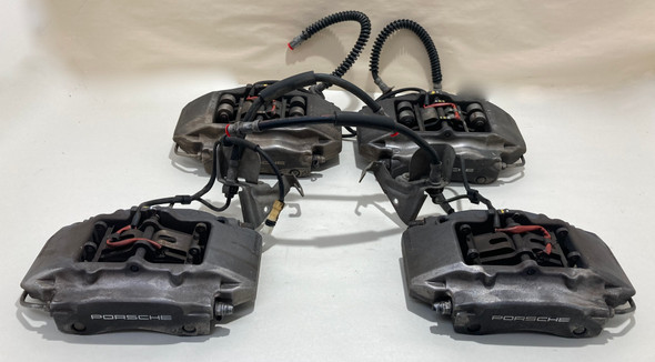 1997-2012 Porsche 986 987 Boxster / Cayman Brembo Brake Calipers / Black / Set of 4 / 89K BC026