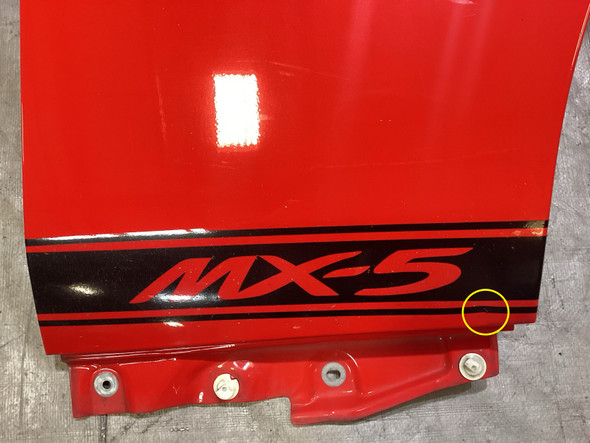 2006-2015 Mazda Mx5 Miata Passenger Fender  / True Red  NC084