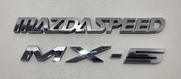 2004-2005 Mazdaspeed Miata Rear Badges Lettering Emblems Trim / OEM  /   NB205