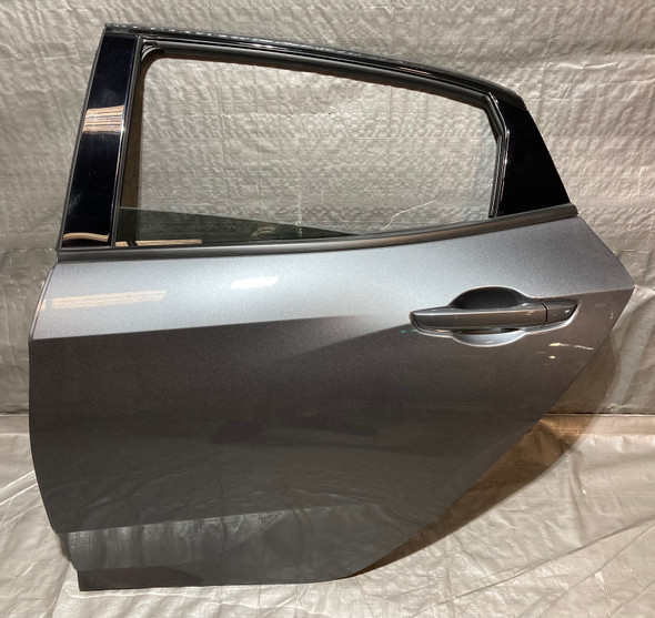 2017-2021 FK8 Honda Civic Type R Driver Rear Door Assembly / Polished Metal Metallic / TR104