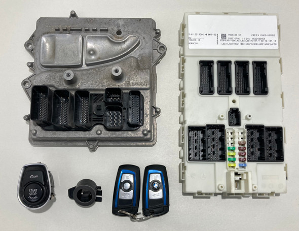 2015 BMW M235i N55 Engine Control Module ECU DME w/ Body Control Module / Keys / 7540686 /   B2006