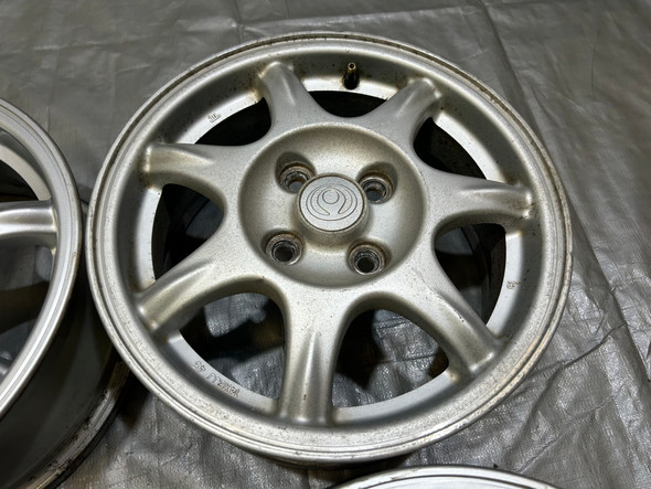 1994-1997 Mazda Miata 14x6" Enkei Hollow Spoke Wheels Rims / Set of 4 / NA117
