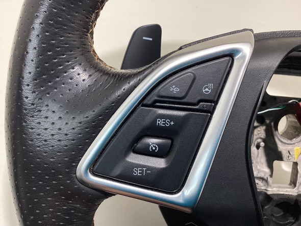 2019-2024 Chevrolet Camaro SS Black Leather Steering Wheel / Auto / Kalahari Stitching /   CM001