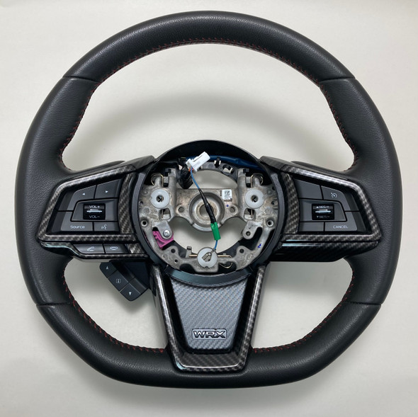 2022-2024 Subaru WRX Black Leather Steering Wheel w/ Trim / Manual /   SW004