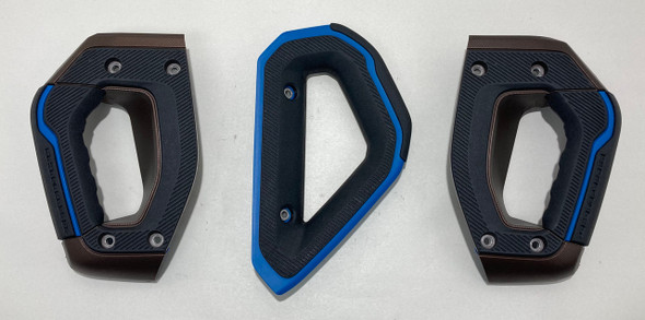2021-2024 Ford Bronco OEM Interior Grab Handles / Roast w/ Blue Accent /   BR003