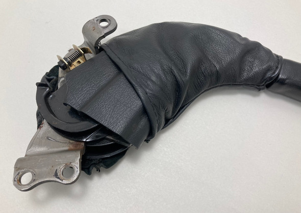 2004-2005 Mazdaspeed Miata OEM Parking Brake Handle / Black Leather w/ Red Stitching /   NB248