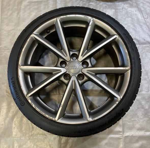 2016-2018 Audi S3 19" Double V Spoke Wheels Rims w/ Tires / *BEND*  / S3107