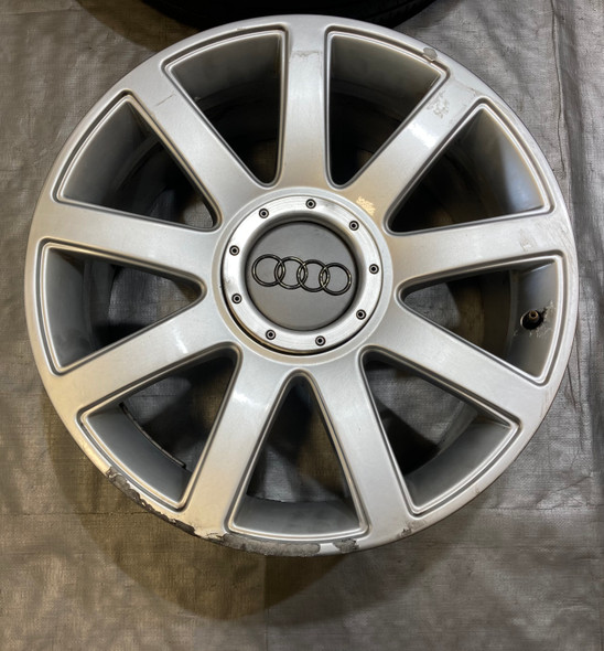2000-2006 Audi TT MK1 18x8" 9 Spoke Wheels Rims / Set of 4 w/ Tires *Minor Bends* T1033
