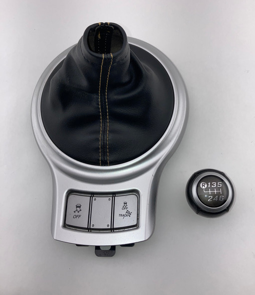 2017-2020 Toyota 86 / Subaru BRZ Manual Shift Knob w/ Boot Trim / Yellow Stitching /   FB049