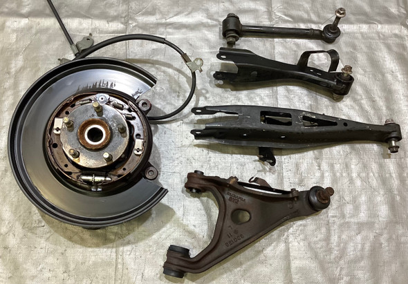 2013-2020 Scion FRS / Subaru BRZ / Toyota 86 Driver Rear Knee Spindle Hub w/ Control Arms  /  FB049 2013-2020 Scion FRS / Subaru BRZ / Toyota 86 Driver Rear Knee Spindle Hub w/ Control Arms  /  FB049