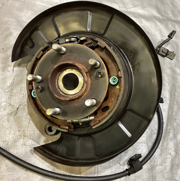 2010-2016 Hyundai Genesis Coupe Driver Side Rear Knee Spindle w/ Hub & Control Arms / 77K HG031