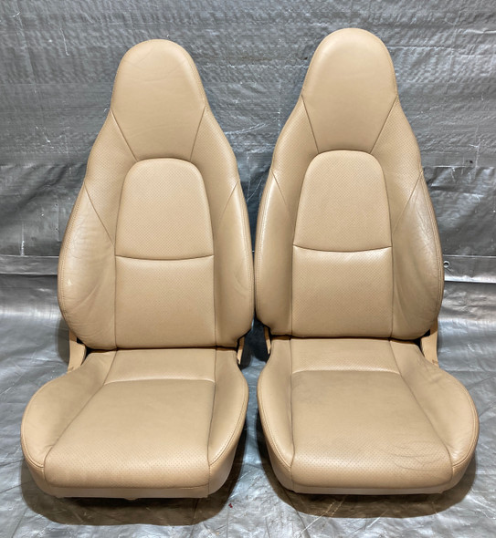 2001-2005 Mazda Miata Tan Leather Seats / Pair  /   NB252