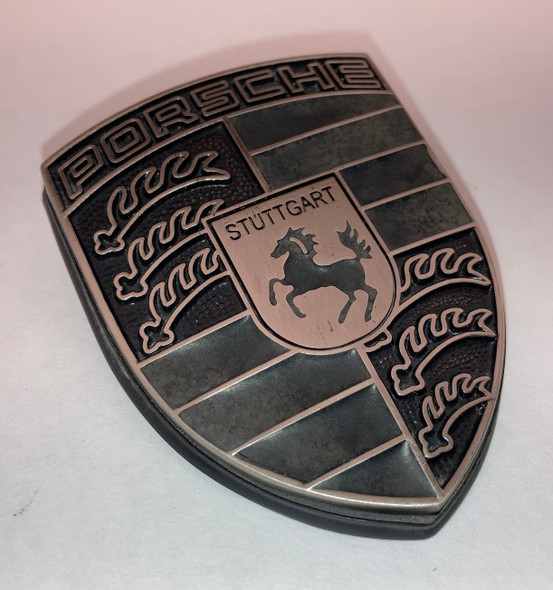1997-2004 Porsche 986 Boxster / 996 911 OEM Turbonite Hood Emblem Badge / USED /   BX066