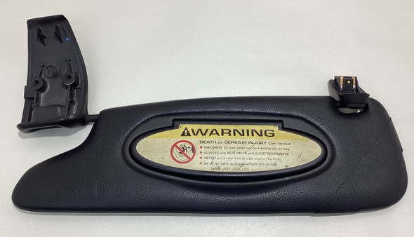 1997-2008 Porsche 986 Boxster Driver Side Illuminated Sun Visor / Black /   BX066