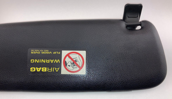 1997-2008 Porsche 986 Boxster Passenger Side Illuminated Sun Visor / Black /   BX066