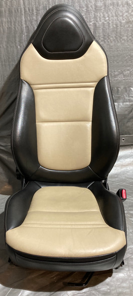 2006-2009 Pontiac Solstice Black / Sand Beige Leather Seats / Pair /   PS072