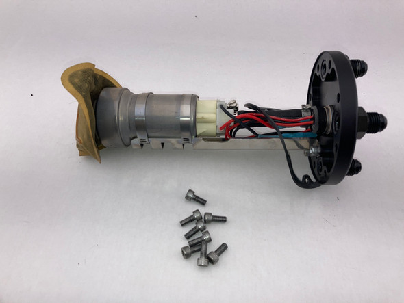 Universal Radium Fuel Surge Tank w/ Walbro 450LPH Fuel Pump / USED / SS017